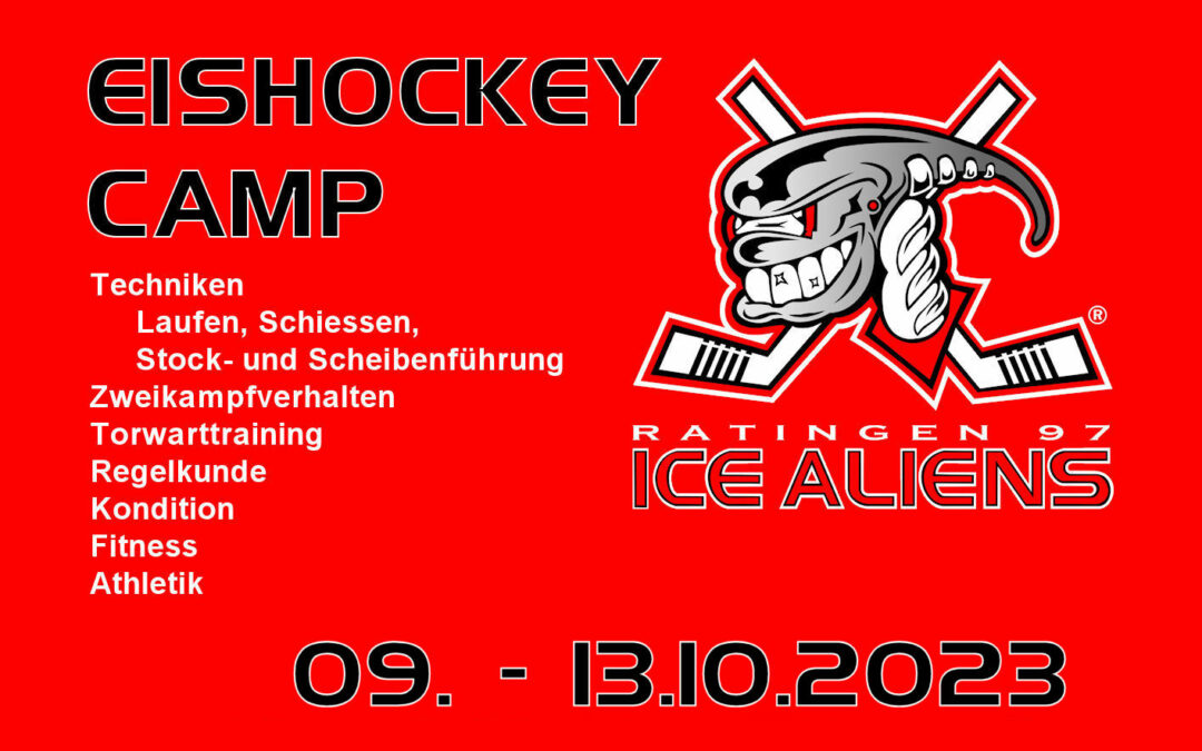 Eishockey Camp bei den Ice Aliens in den Herbstferien 2023